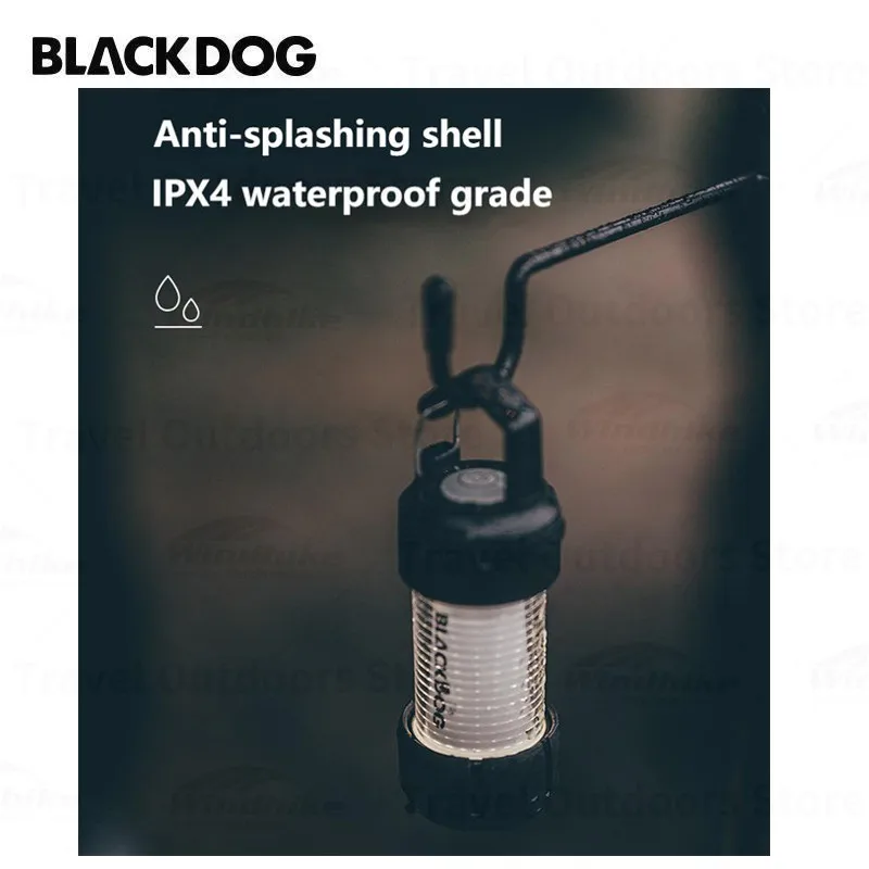 

Naturehike BLACKDOG ML4 Mini Camping Lamp Portable Multifunctional Tent Lights 3 Gears Adjustable Type-C Charging Flashlight