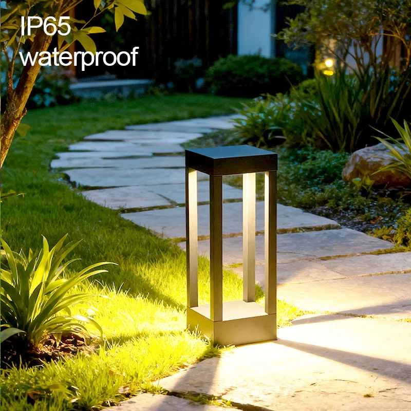 

Лампа для газона IP54, уличный водонепроницаемый садовый светильник, светодиодный светильник из алюминиевого сплава, дорожное освещение, пейзаж, двор, вилла, луга, дорожные фонари