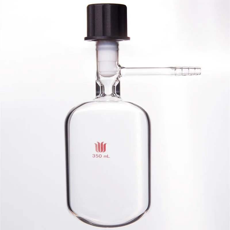 synthware-溶剤保管ボトル、厚壁、シュレンク、完全にptfeで包まれた高真空バルブ、ホウケイ酸ガラス、f58