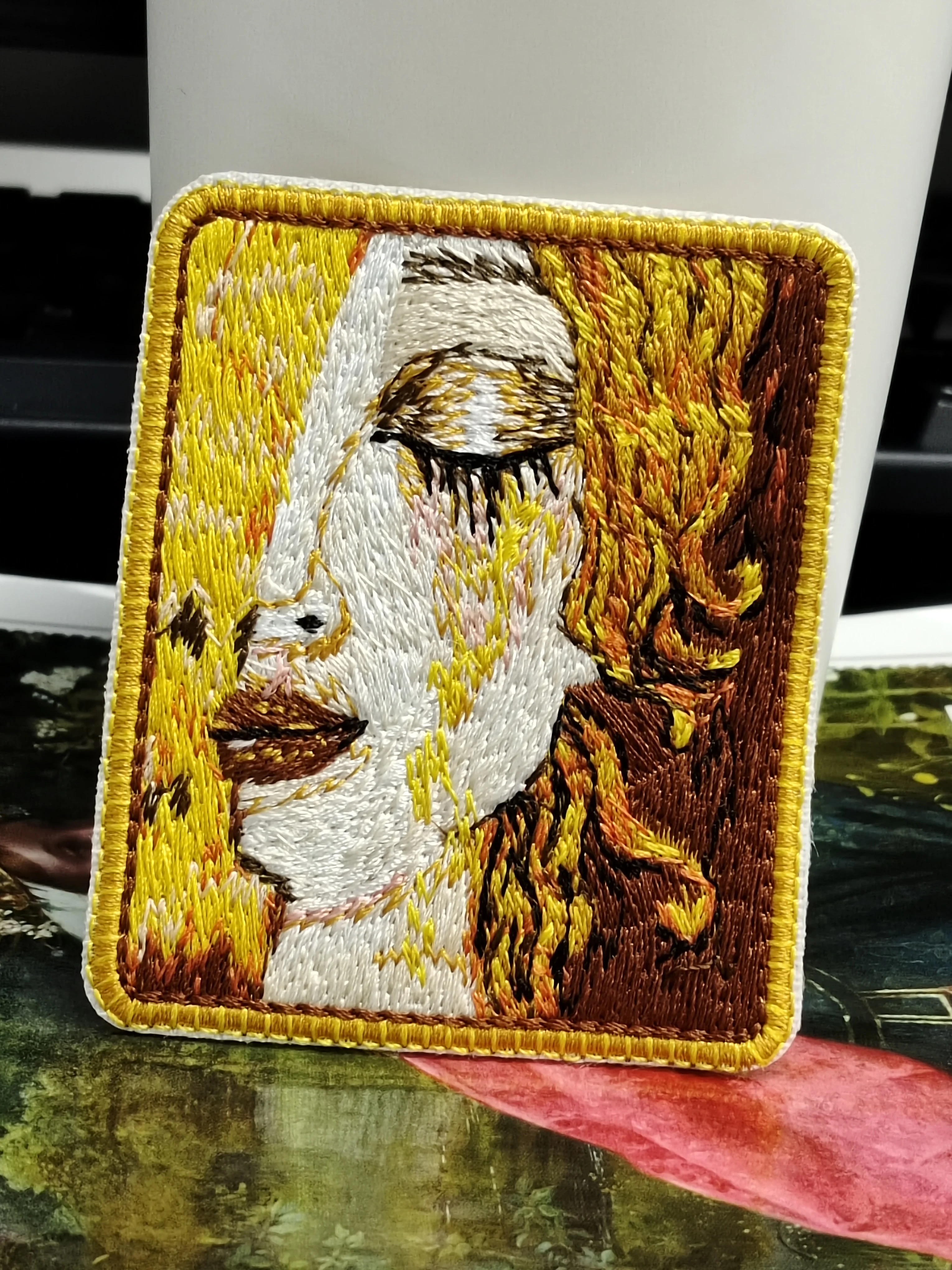 Anne-Marie Zilberman Larme Embroidery Patch Modern Fashion Saness Girls Reflect Hardship of Real Life for Lady Clothing Jacket