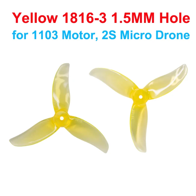 Gemfan (16CW+16CCW) 1816-3 Micro Freestyle Propeller passend für 1103 Brushless-Motoren für 2S Micro Freestyle Drohnen – Detail 17
