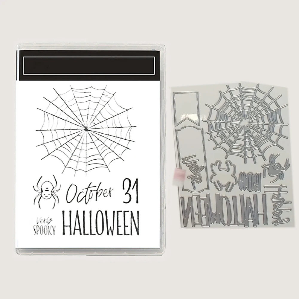 August 2026 Neue Metallstanzformen und -stempel und Heißfolien für Halloween und Weihnachten für DIY-Scrapbooking, Grußkarten-Dekoration, handgemachte Karten