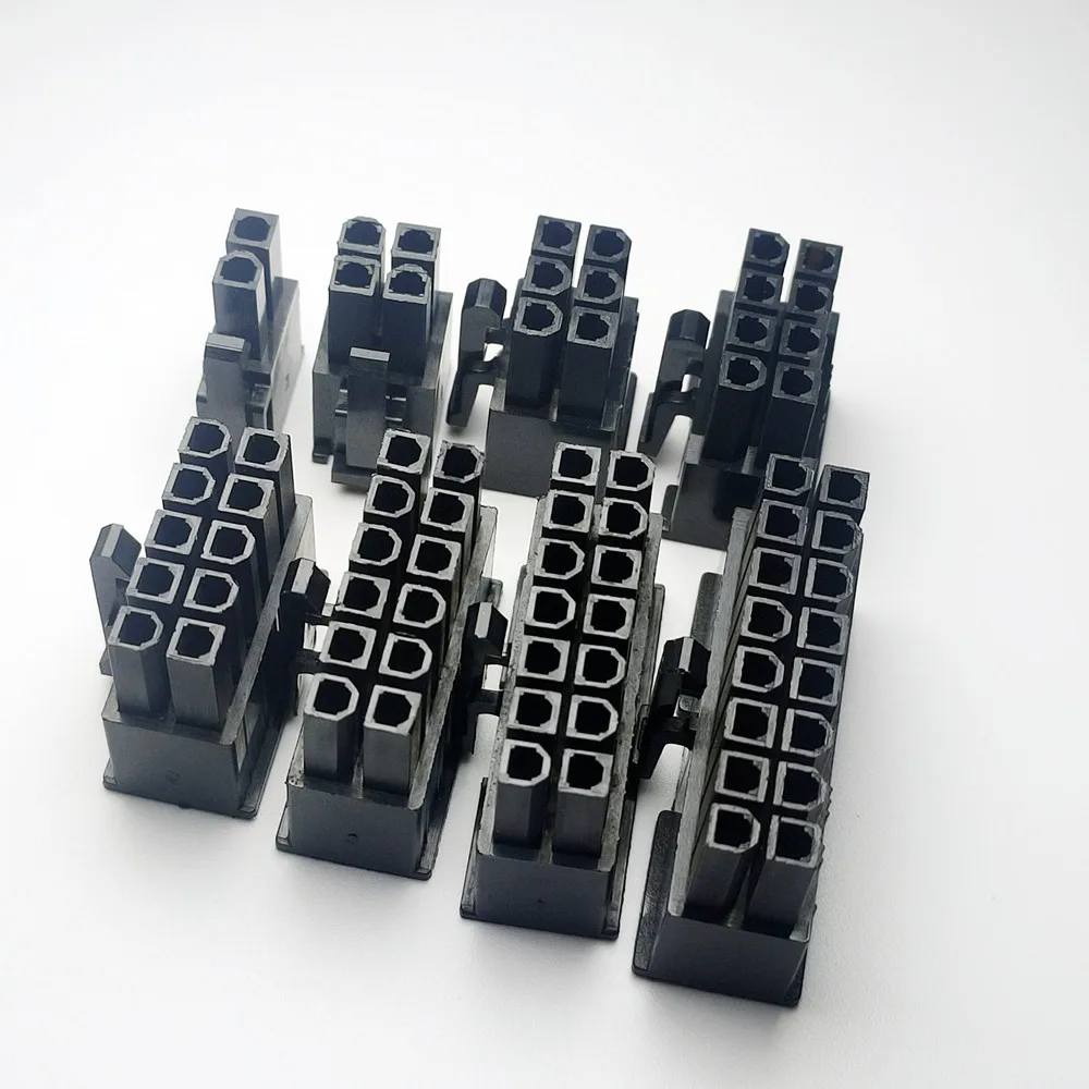 200PCS 5557 4.2mm 2P 4P 6P 8P 10P 12P 14P 16P 18P 20P 24P white/black male plug shell for car computer connectors Housing