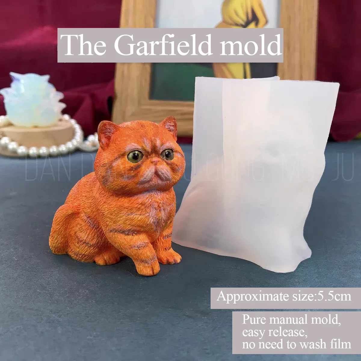 Garfield Kitten Silicone Mold for Aromatherapy Plaster, DIY exclusive Mold, Drop Glue, Aromatherapy Plaster, Cute