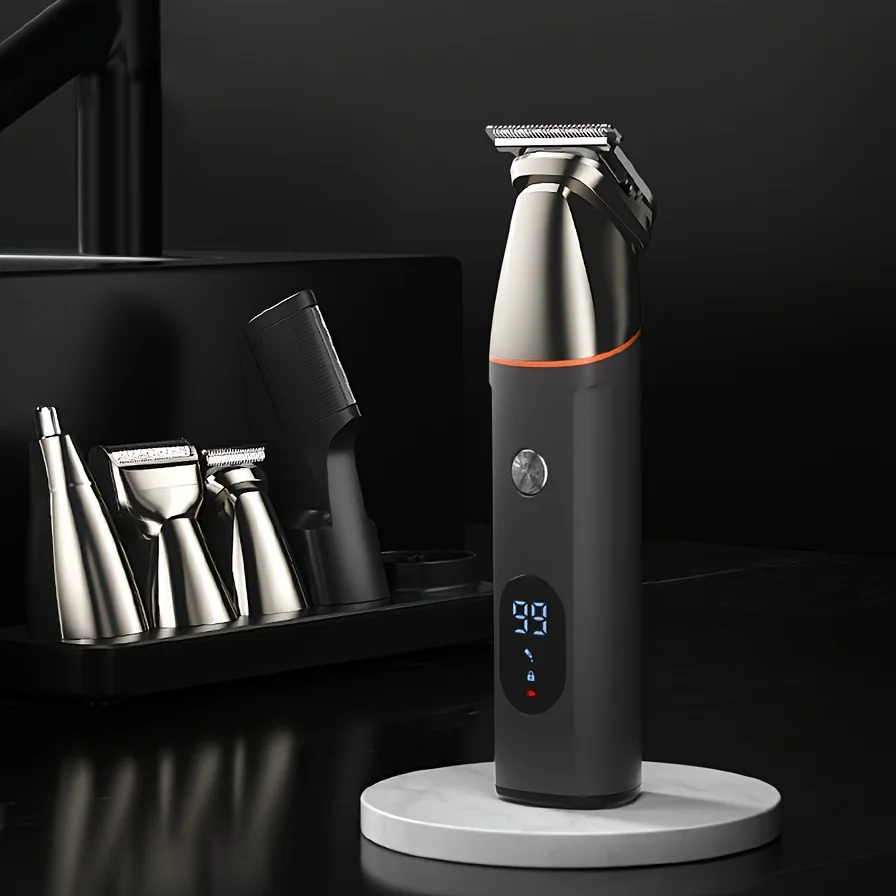 Beard Trimmer For Men Hair Clippers Body Mustache Nose Hair Groomer Cordless Precision Trimmer 5 In 1 Grooming Kit Waterproof US
