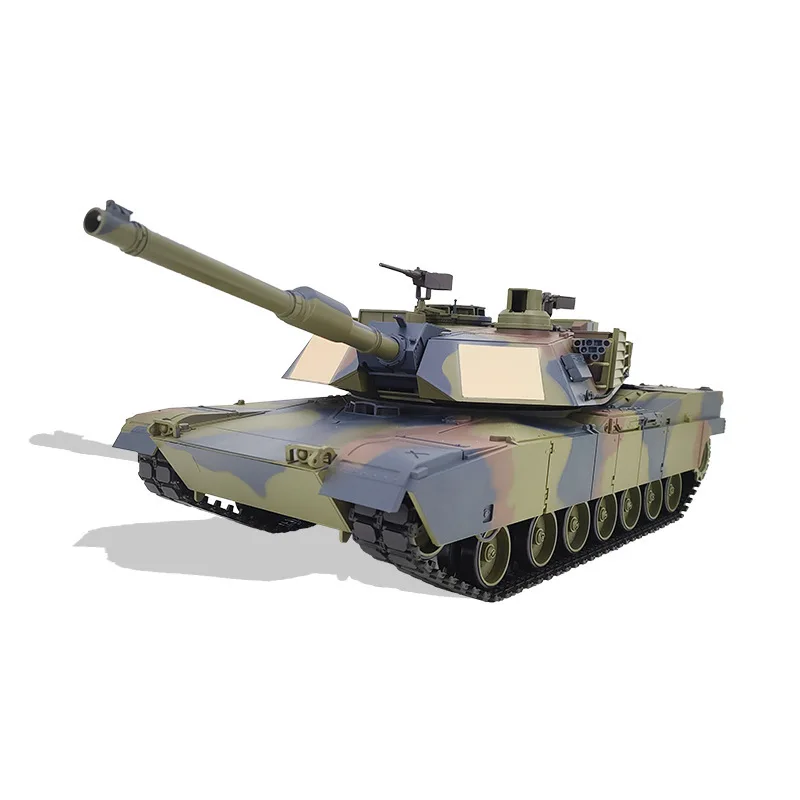 Henglong Kebinque 3918-1 modelo militar eléctrico con control remoto tanque de juguete batalla infrarroja contra Abrams americanos M1A2