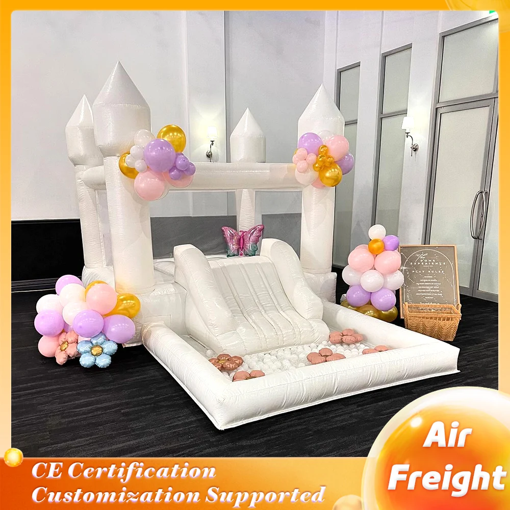 

Inflatable Castle Bounce House with Slide Ball Pit for Kids Birthday Party Wedding Event Rental Photo Booth Commercial Grade