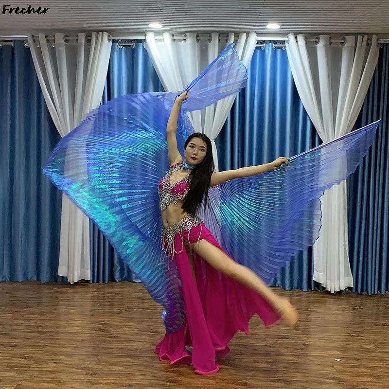 New Style Show Dancing Wings Performance Stage Costume di danza del ventre donna versione grande velo da ballo Party Club bella ala