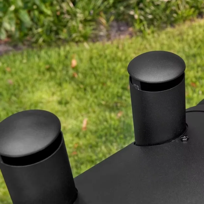 المنزل. شواية ومخننة مزدوجة الوظائف بقدرة 24,000 وحدة حرارية بريطانية من غاز البروبان والفحم مع 870 بوصة مربعة للطهي #5