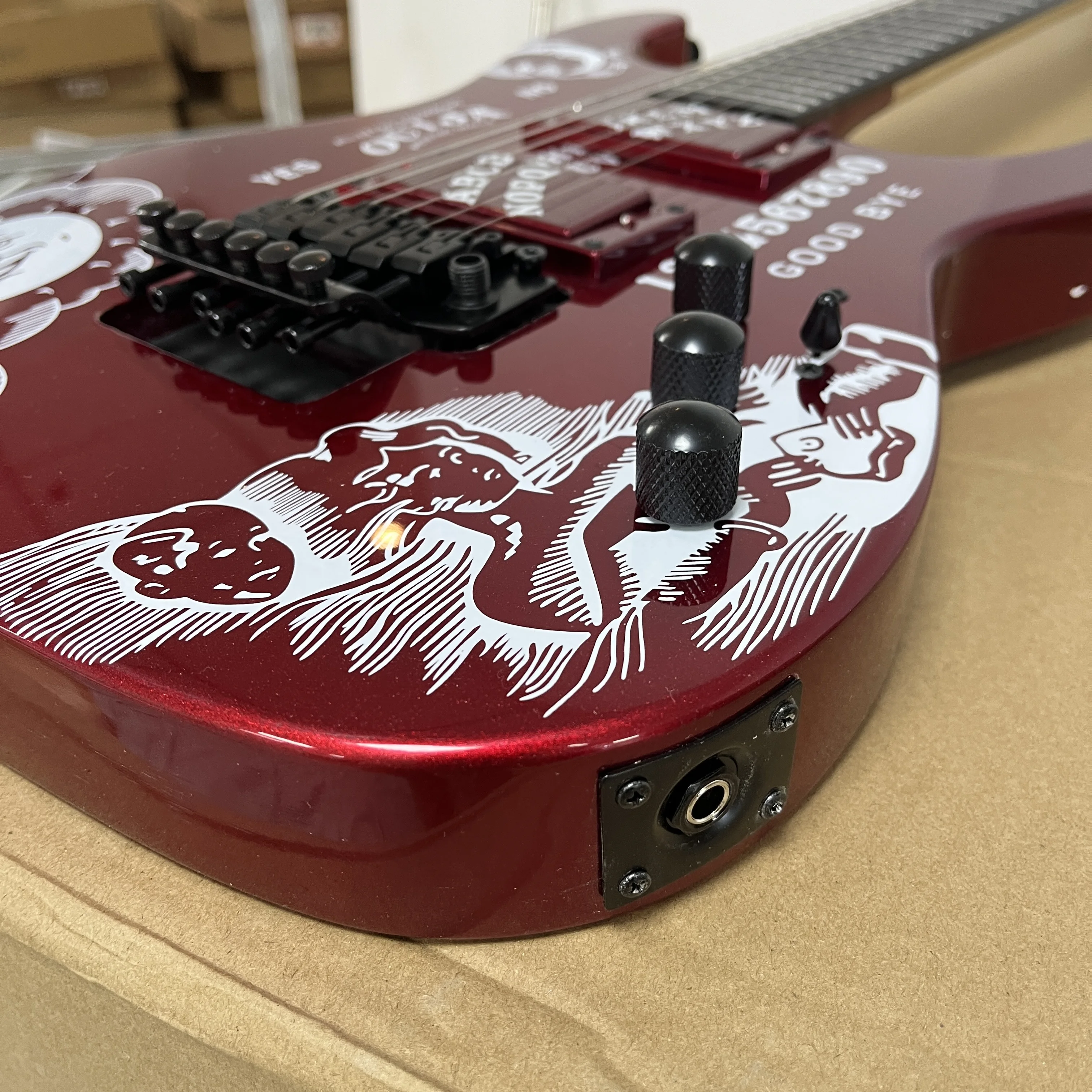 Red 6-String Electric Guitar 
