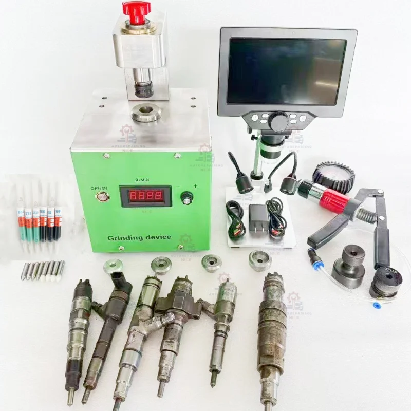 Injector Valve Assembly Cap Grinding Repair Tools Sealing Function Testing for BOSCH CUMMINS XPI CAT 320D CRIN