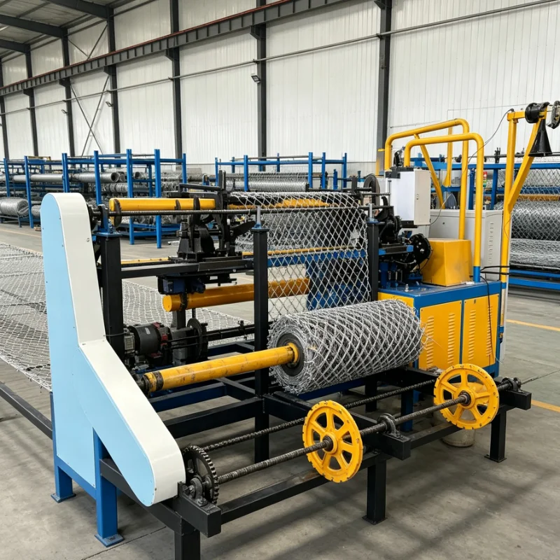 Customized High Torque Chain Link Fence Machine, Heavy Duty Steel Wire Mesh Equipment for Industrial Fencing Production