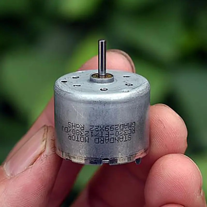 Standard RC320-12380 Micro 320 DC Motor Precious Metal Brush DC 6V-9V 7460RPM 10.5mm Shaft Length Silent Low Noise Solar Motor