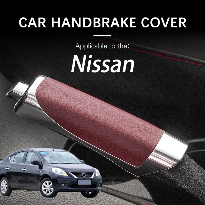 

Car Handbrake Grip Protect Cover Styling Decor High Quality Smooth For Nissan Sunny Interior Accessory