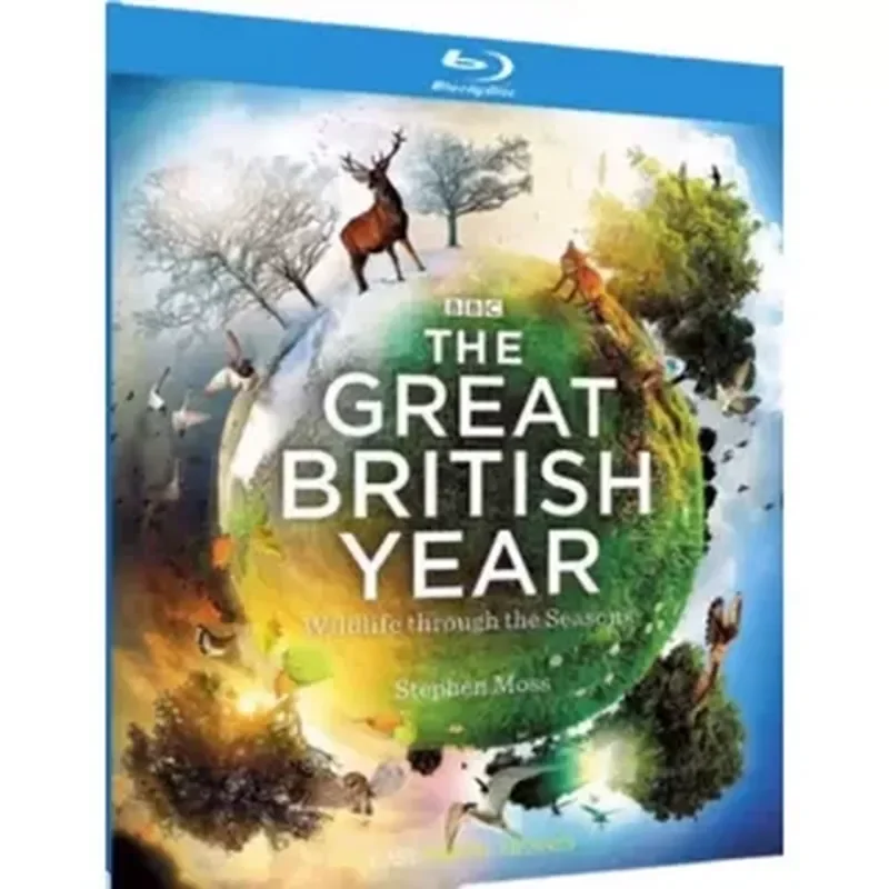 

BD Blu-ray Ultra-High Definition Documentary BBC Four Seasons of Britain Wild Britain 2-Disc CD Box