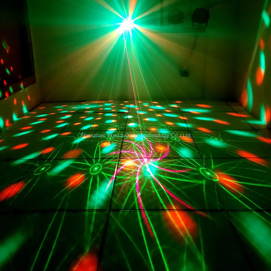 Rechargeable Magic Ball 2IN1 RGB LED Party Disco Laser Projector DJ Light 60 Pattern Dance KTV Birthday Stage Effect Lamp YTLR16
