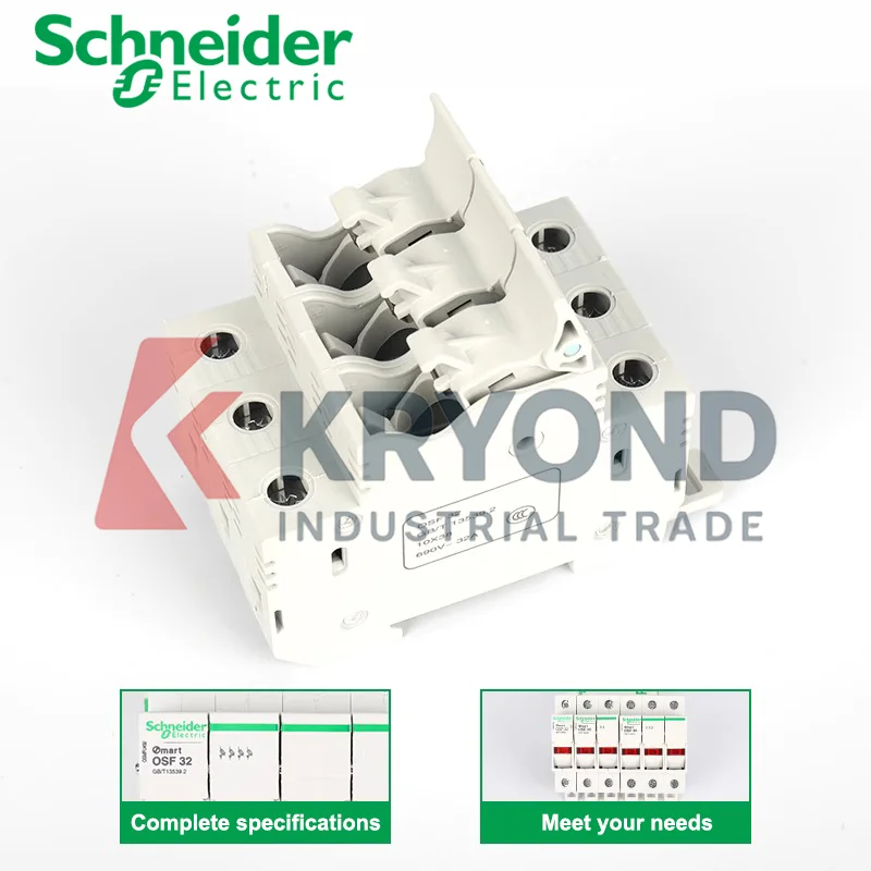 Schneider OSMFU Series 32A 63A Switch Disconnector 1 2 3 4XP DIN Rail Mount Isolator for Electrical Control Cabinets and Panels