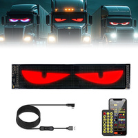Panel LED Matrix Pixel Panel 12x59.5cm Car Interaction Flexible RGB Screen Multilingual DIY Programmable Bluetooth App Control