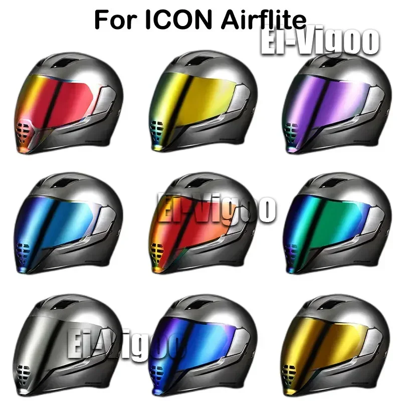 Icon Fliteshield Screen Icon Airflite RST Face Shield Replacement Face Helmet Lens Visor Airflite Keeper Motorcycle Helmet Visor