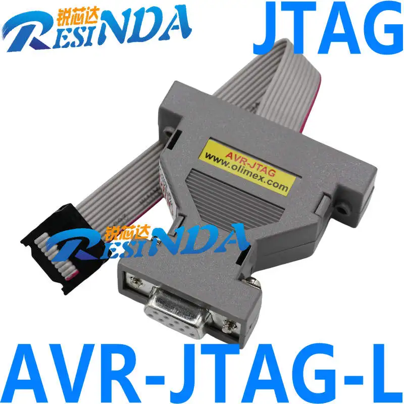 AVR-JTAG-L JTAG dongle for programming and emulation supports AVR flash microcontrollers