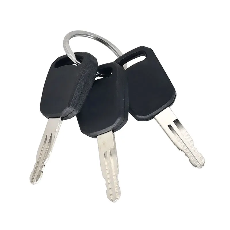 801503883-1 3Pcs Ignition Starter Keys Compatible with XCMG Excavator Heavy Equipment 60 80 85 150 215
