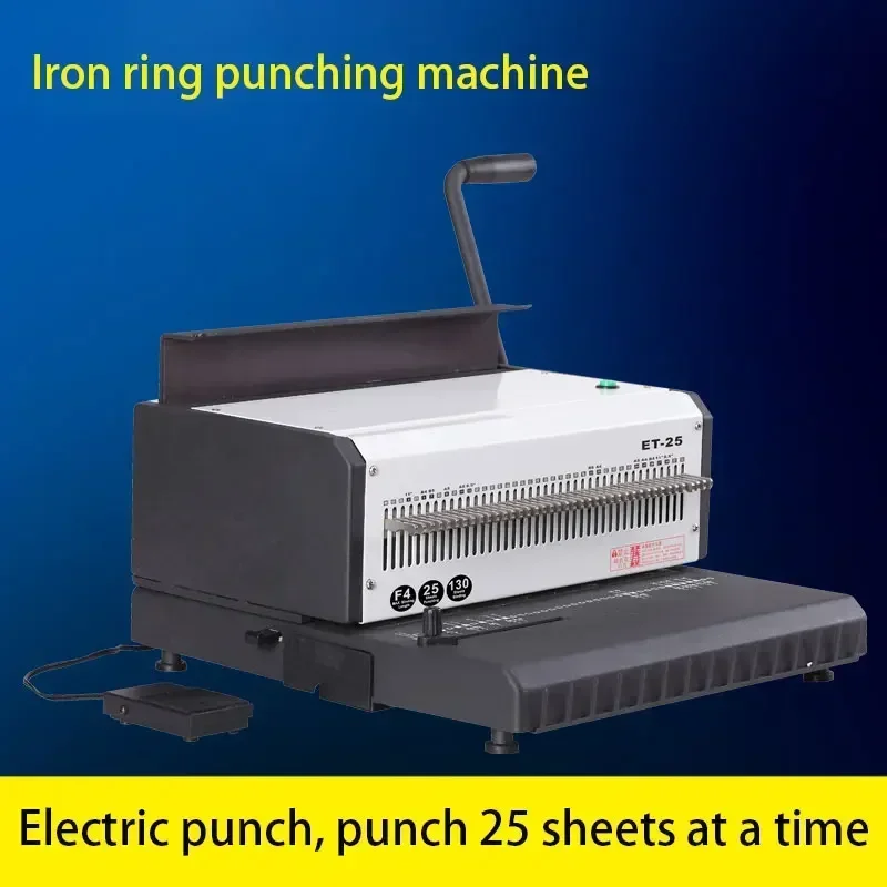Double Iron Ring 40 Hole Puncher Binding Machine New Upgrade Electric Iron Ring Binding Machine  Desk Calendar Calendar Binding