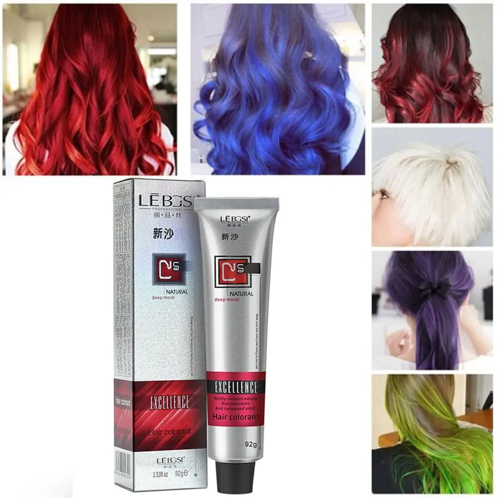 Semi Permanent Hair Dye Tint Hair Coloring Cream 92ML 6Colors Hair Care Styling Tools For Women/Men