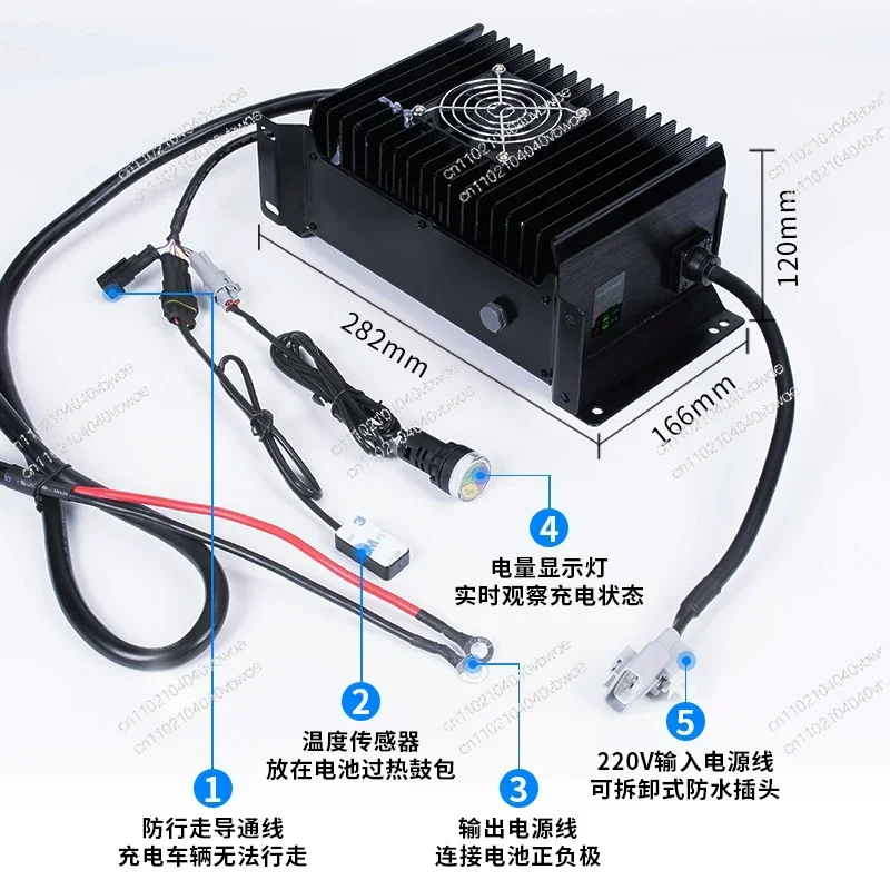 Applicable to 48v60V72V30a Baoya Shifeng Daojue Yujie Lichi lithium battery