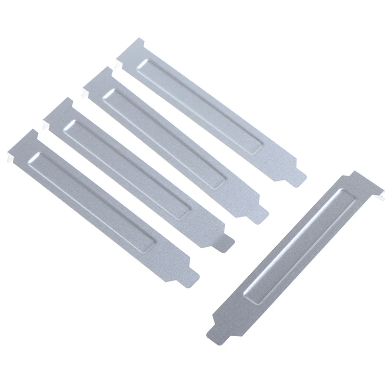 5Pcs PCI Slot Cover Dust Filter Blanking Plate Hard Steel With Screws Desktop PC Case Bezel Bit Expansion Plug-In Dust Barrier