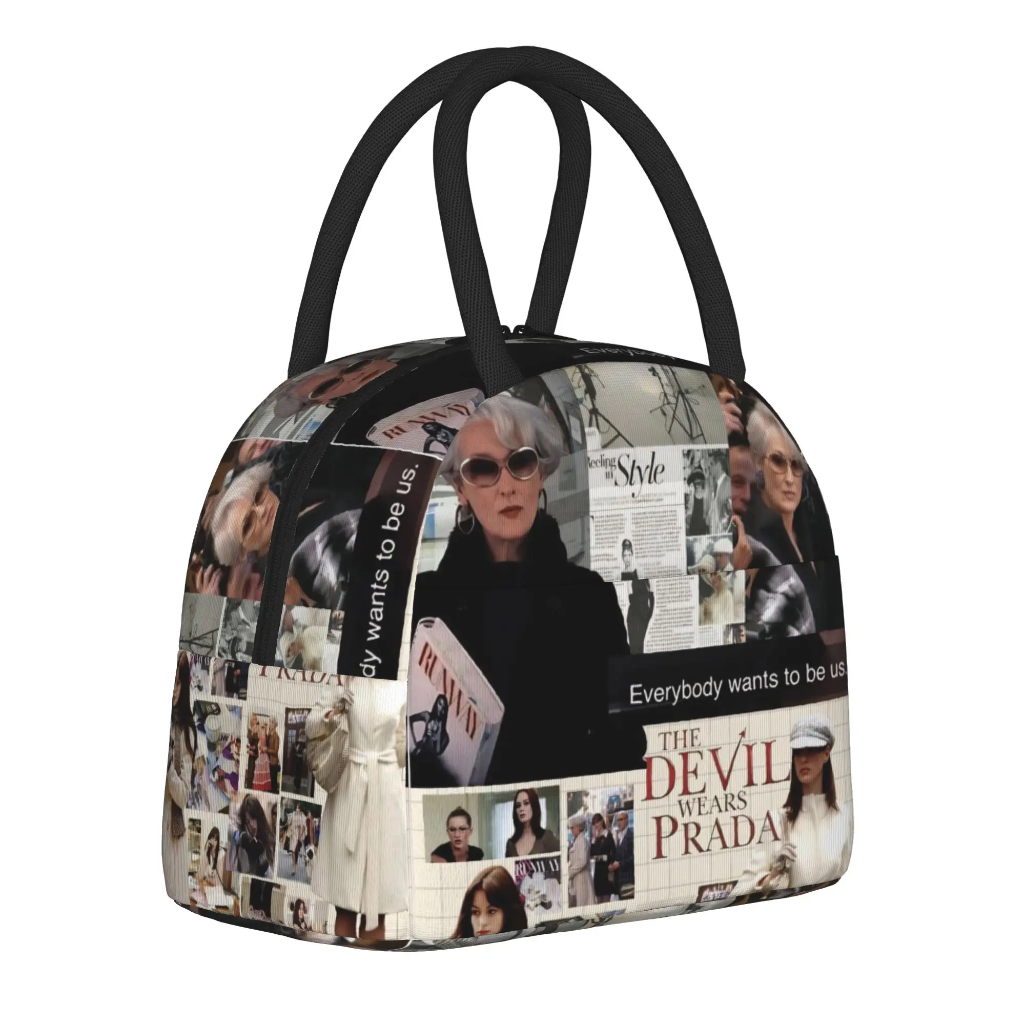 The Devil Wears 2026 Movie Thermal Insulated Lunch Bag for Office  Portable Container Bags Men Women Cooler Thermal Lunch Boxes