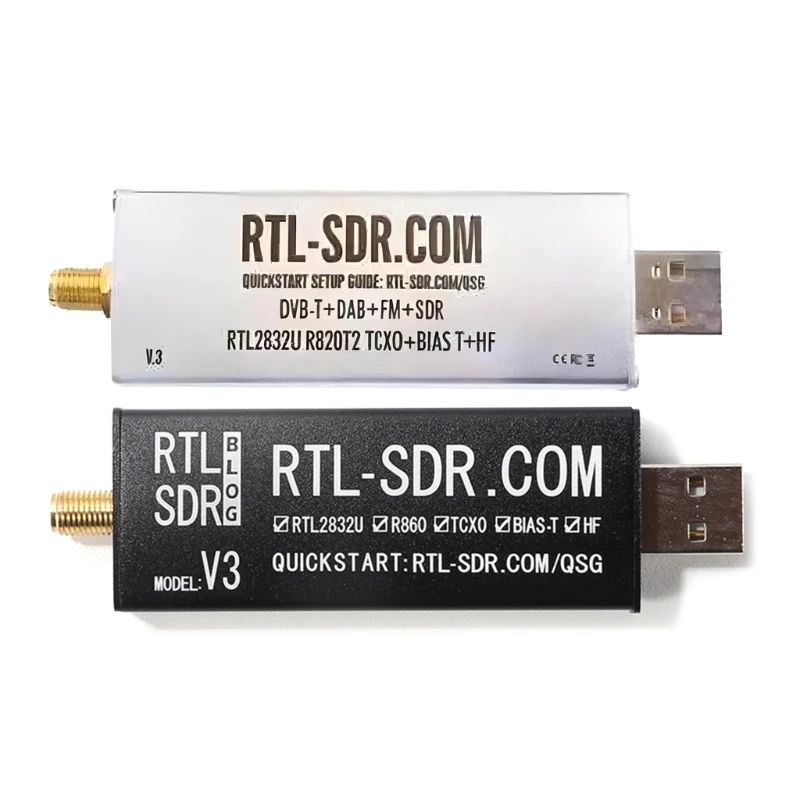 RTL-SDR Blog RTLSDR R820T2 RTL2832U 1PPM TCXO SMAFemale Connector Antenna