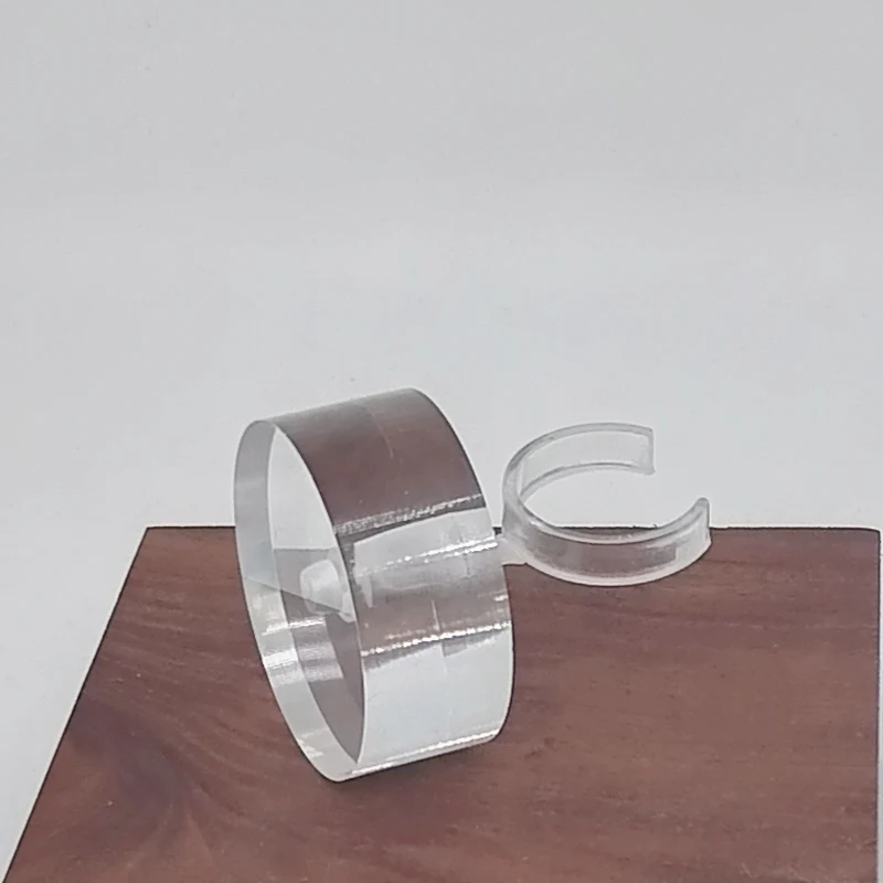 New Creativity Clear Acrylic Ring Display Stand Jewelry Showcase Ring Organizer Holder Jewellery Stands Cases Photography Props