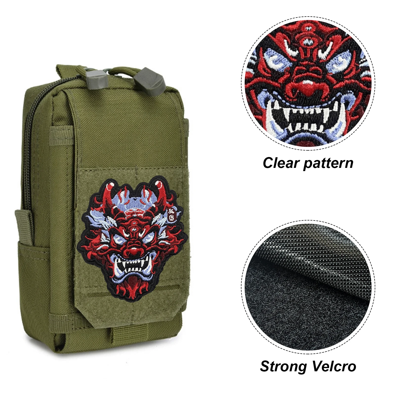 Suppress Evil Embroidery Patch Tactical Vest Hook and Loop Badge Backpack Morale Appliques Stickers Armband Patches for Clothing