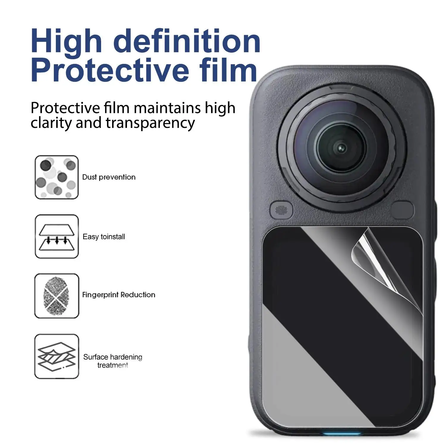 For Insta360 X6 Full Cover Clear Soft TPU Hydrogel Film Screen Protector For Insta 360 X6 Camera Film Protection Accessories
