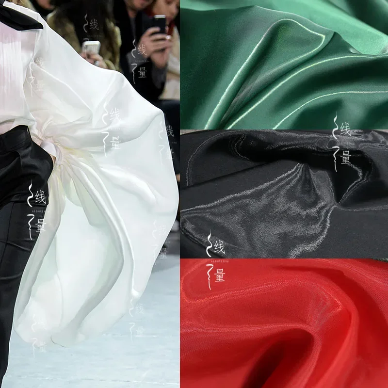 

Черно-белая полиэфирная ткань для шитья своими руками, майка, свадебное платье для женщин, модная одежда, дизайнерская ткань, оптовая продажа