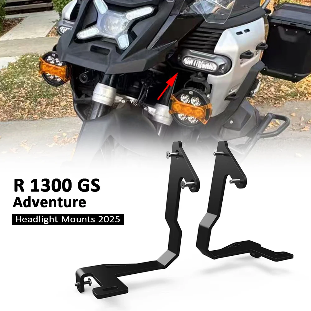 Für BMW R1300 GS R1300GS Adventure 2025, Scheinwerferhalterung, R1300 GS ADV, neue Zusatzscheinwerferhalterung, Nebelscheinwerfer-LED-Unterstützung