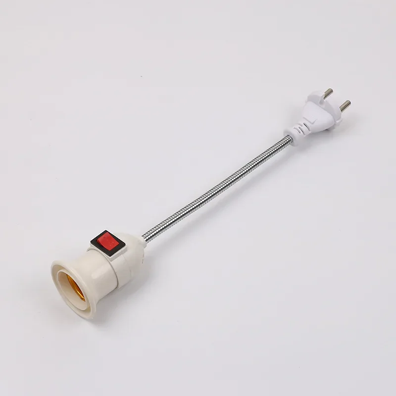 Arge Screw Lamp Holder Type Universal Lamp Hose with Switch Direct Plug Swivel Head Lamp Mouth