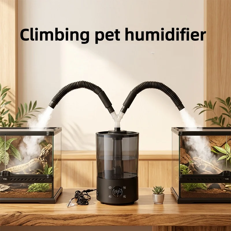#￥Reptile Humidifier, High Output Cool Mist Air Humidifier for Terrarium, Large Capacity Desktop Fogger for Lizard Snake GeckoHo