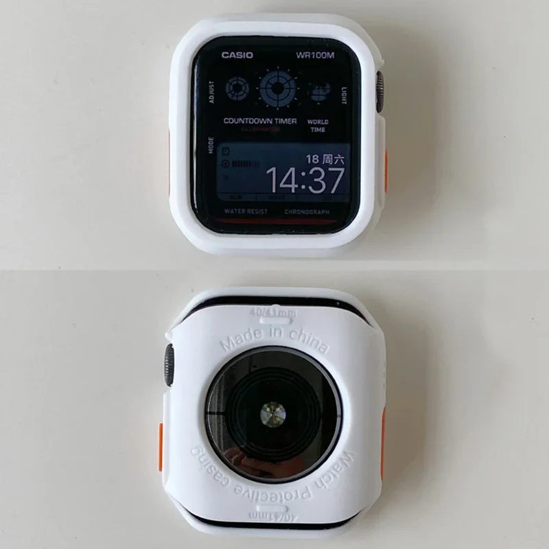 New Case for Apple Watch 40MM 41MM 44MM 45MM TPU Scratch Proof Cover Bumper iWatch Series 9 8 7 6 SE 5 4 Universal Accessories