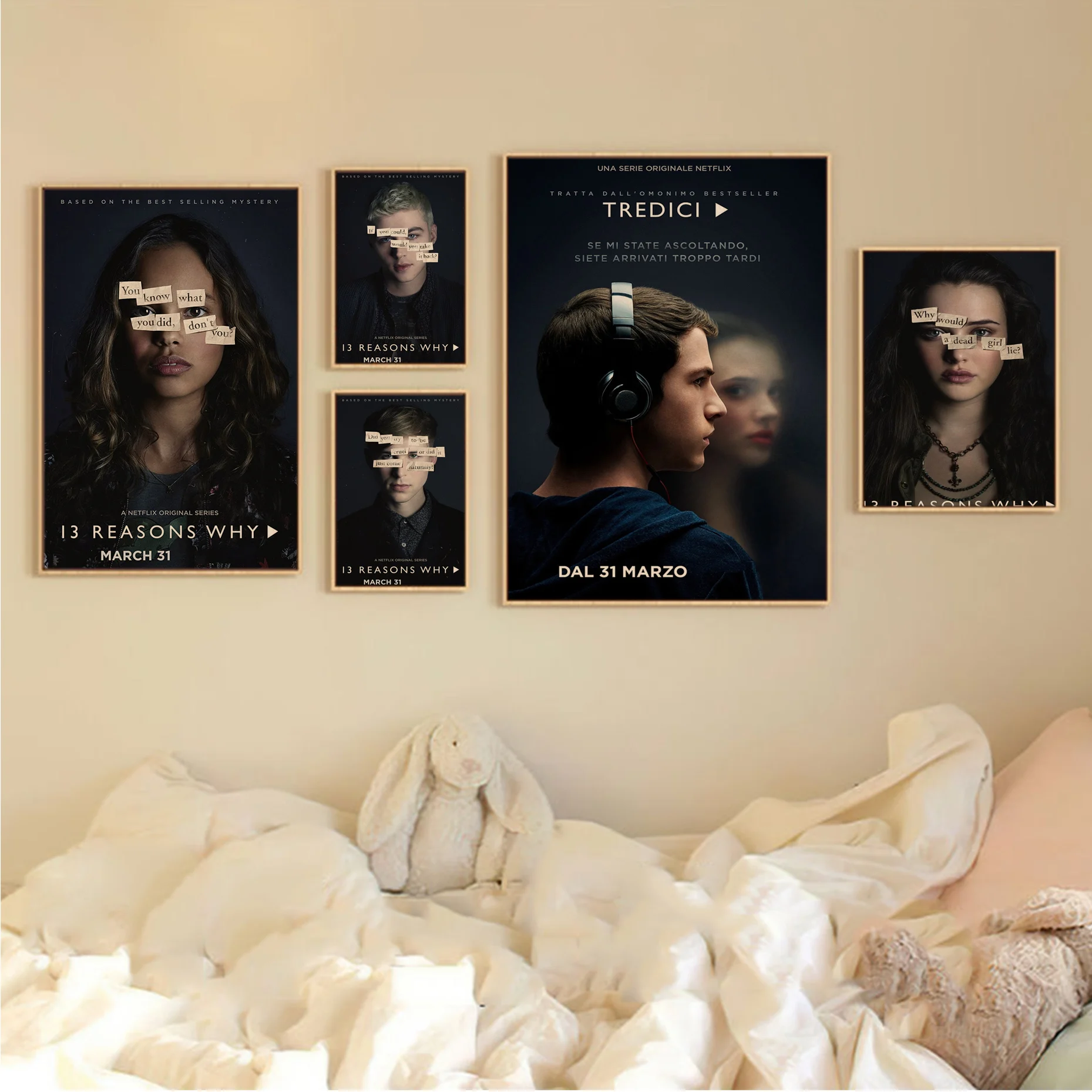 Suspense Drama 13 Reasons Why Classic Vintage Posters For Living Room Bar Decoration Room Wall Decor