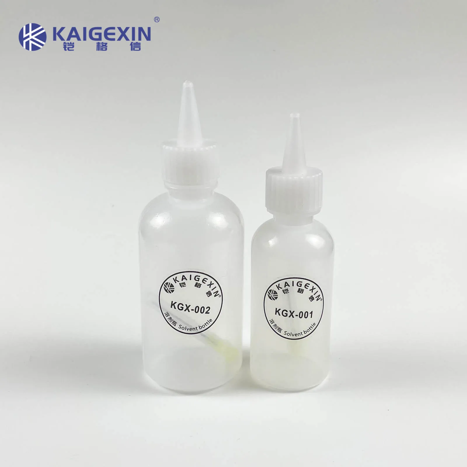 KGX-001/002 50ml/100ML Solvent Bottle Needle Tip Soldering Cleaning Liquid Flux Alcohol Oil  Dispenser Plastic Hand Bottle Clean