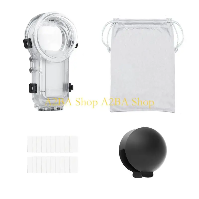 A2BA Full Coverage Waterproof Housing For Sports Cameras 60m Depth Quick Detach Mechanism