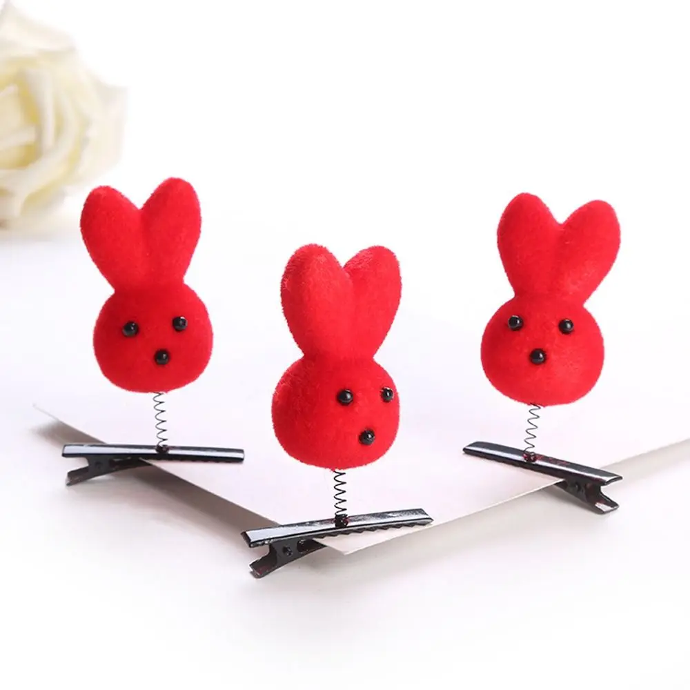 Cute Dog Duck Hair Clip Star Rabbit Chicken Barrettes Animal Plush Kids