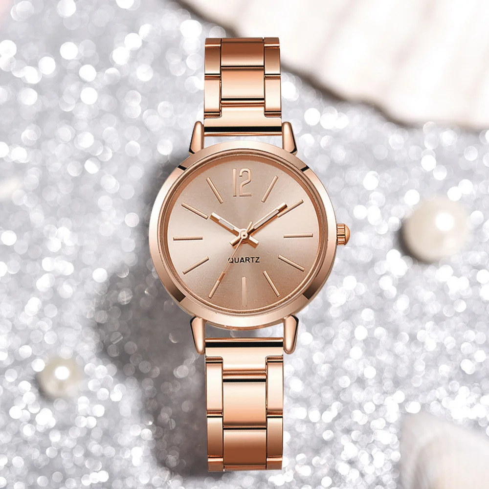 6 P CS Fashion Women's Watch Set, Featuring Stylish Elegant Round Dial Perfect for Daily Wear Birthday  Holiday Party Gifts