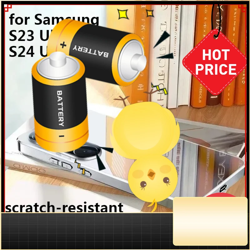 

Scratch-resistant Phone Case for Samsung S23 S23Ultra S24 S24Ultra Ltra-thin Drop Protection Tempered Glass with Lens Protector