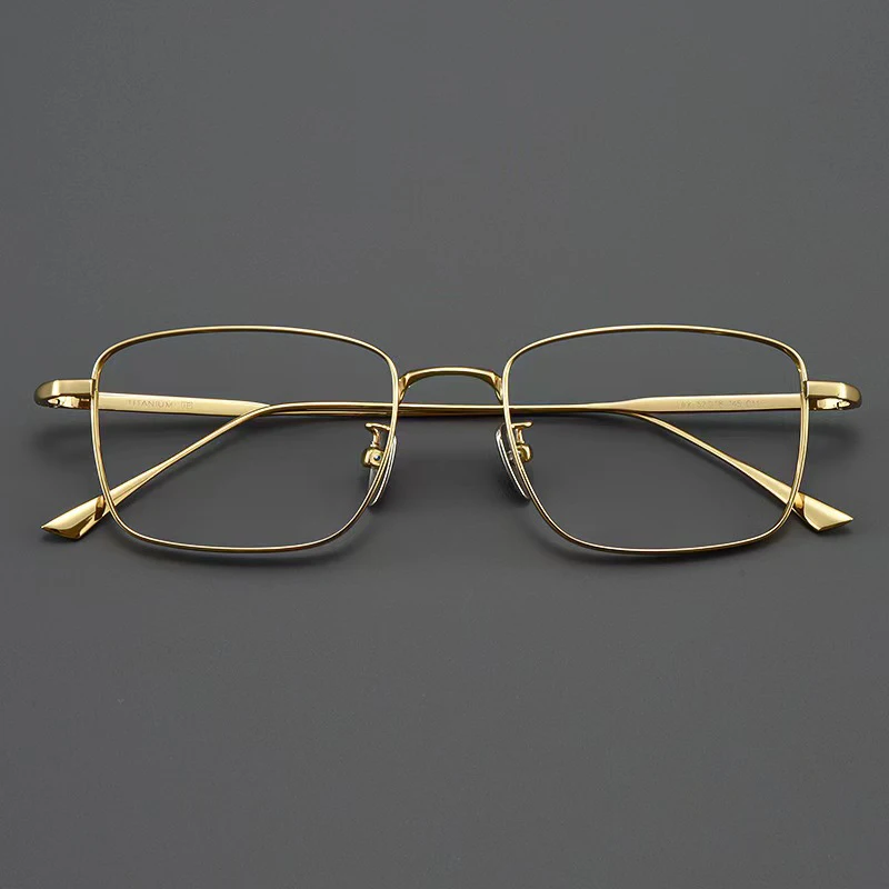 

High Quality Titanium Optical Glasses Frame Men Women Vintage Ultralight Rectangle Eyeglasses Luxury Brand Prescribable Eyewear