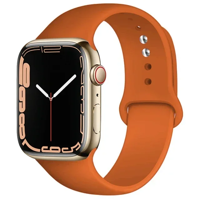 Silicone Band For Apple Watch strap 46mm 44mm 45mm 40mm 41mm 42-38mm 49mm sport bracelet iwatch series 11 10 9 8 7 6 5 SE Ultra3
