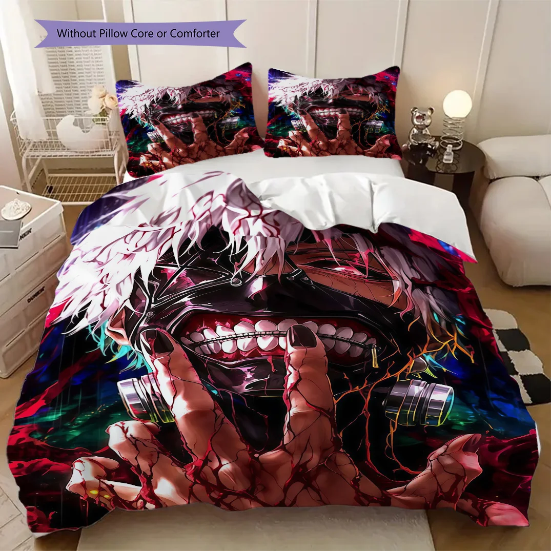 Tokyo Ghoul Soft Comfortable Duvet Cover, Children's Bedding Set Gift, Various Sizes Available LXRa21