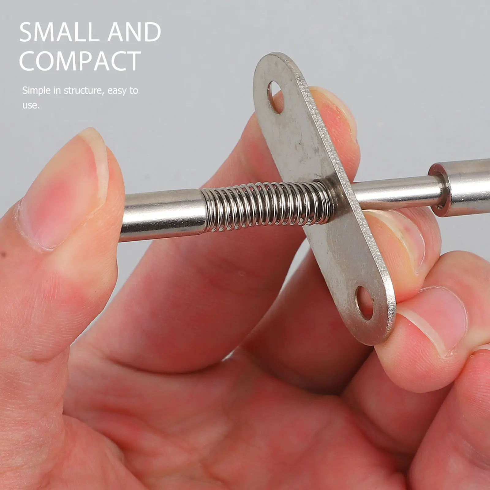2Pcs Spring Loaded Plunger Latches Strong Iron Material Baby Crib Latch Bed Spring Latches Furniture Fastening Fittings view 6
