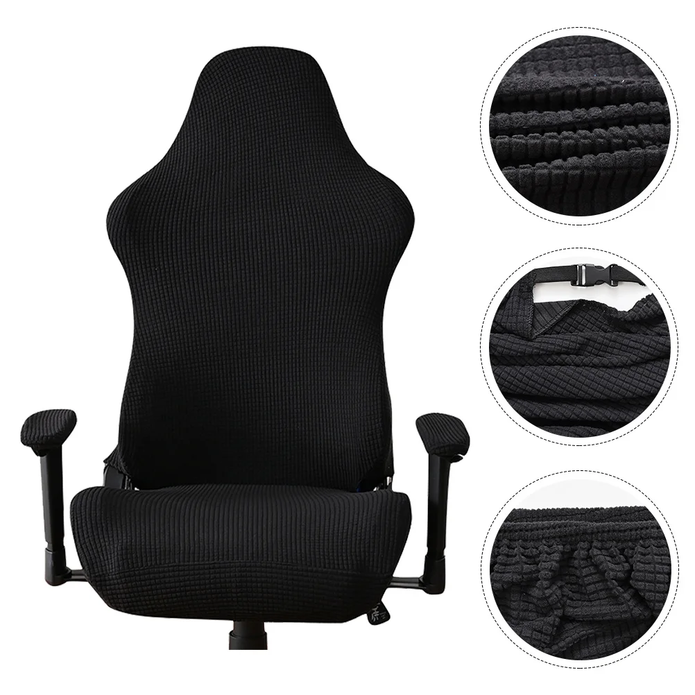 

1Set Elastic Gaming Chair Cover Stretch Protector Office Computer Chair Slipcover Washable Prevents Scratches Kids Pets